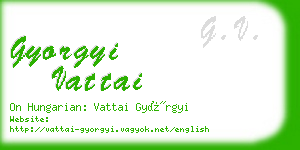 gyorgyi vattai business card